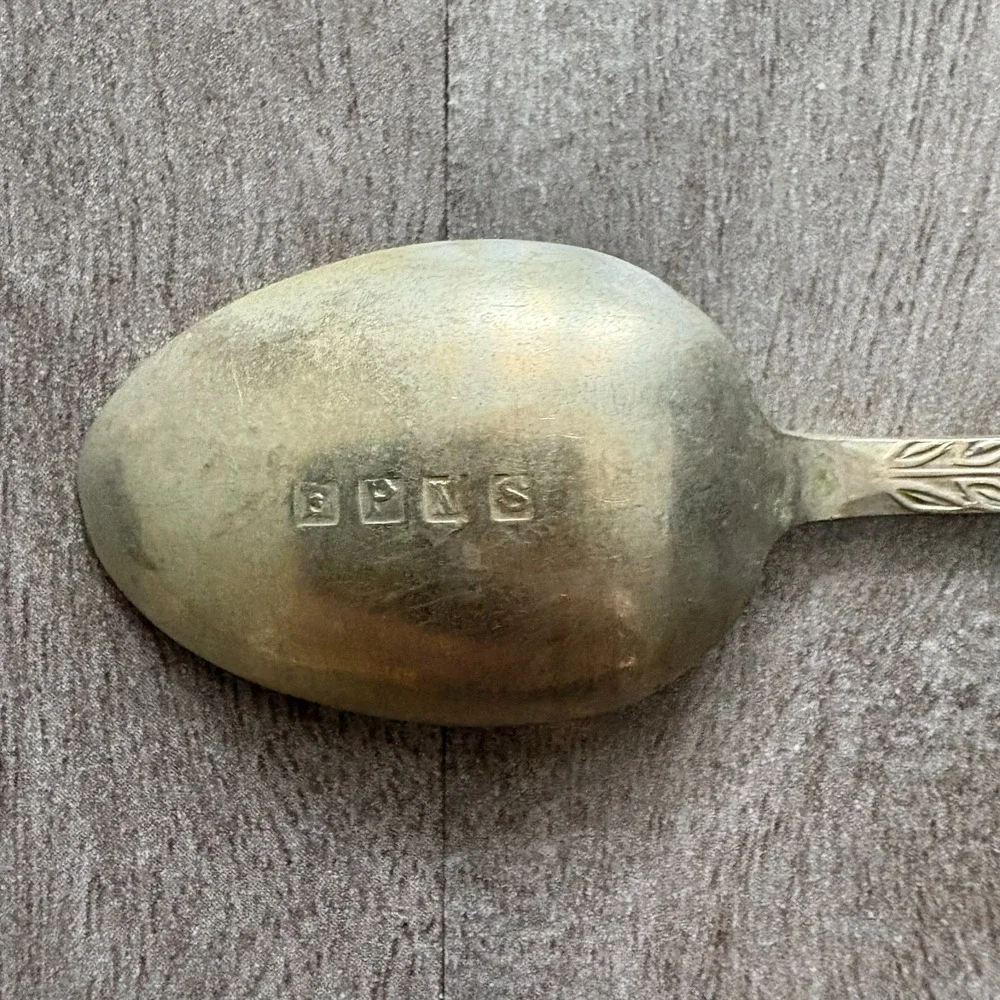 Vintage EPNS Silverplate Teaspoon England Ornate Handle Collectible Flatware